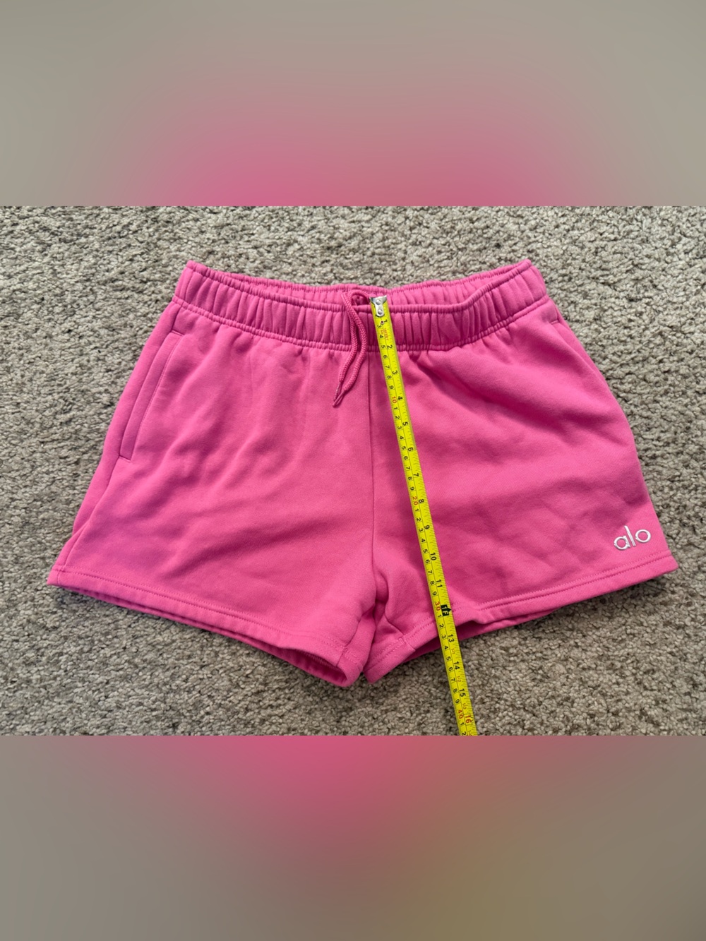 Alo Paradise Pink Sweatshirt & Short Set - Picture 9 of 10